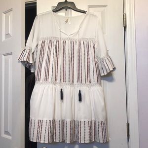 Red, white and blue long shirt or dress
